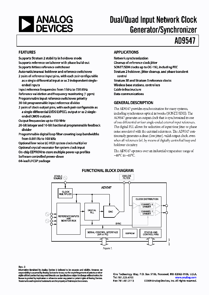 AD9547PCBZ_4140983.PDF Datasheet
