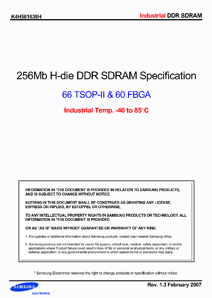 K4H561638H-UIB00_3901250.PDF Datasheet