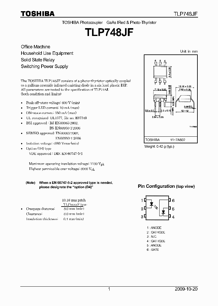 TLP748JFD4_3901940.PDF Datasheet