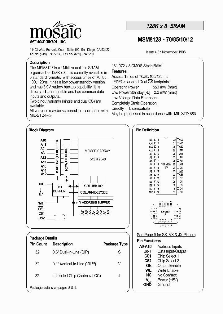 MSM8128JLM-70_3904346.PDF Datasheet