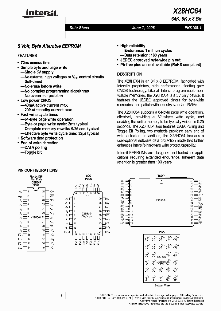 X28HC64J-90C7871_3900799.PDF Datasheet