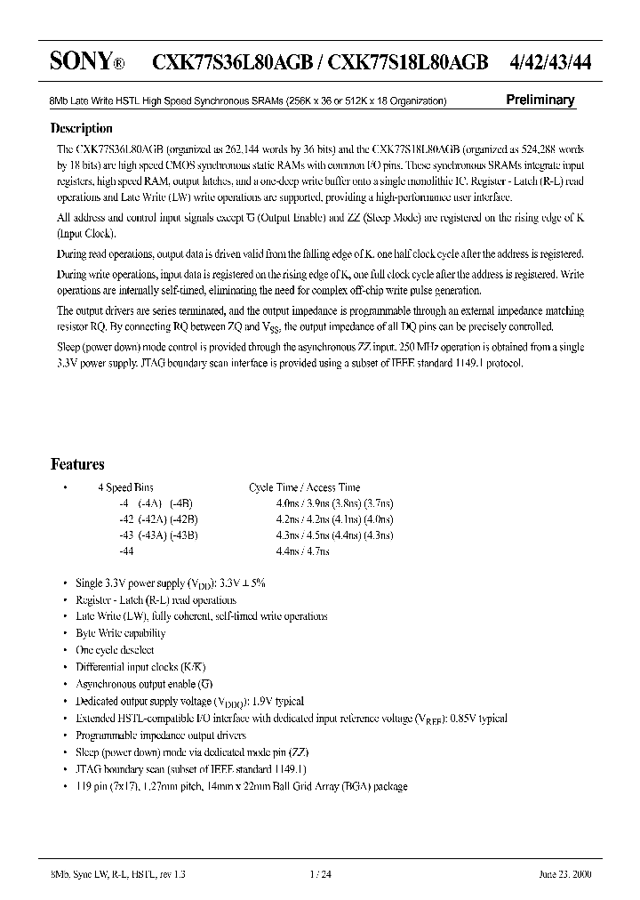 CXK77S18L80AGB-4A_3904257.PDF Datasheet