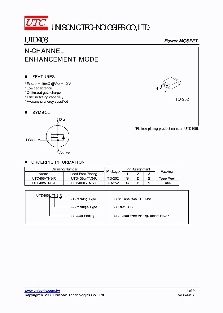 UTD408L-TN3-T_3904610.PDF Datasheet