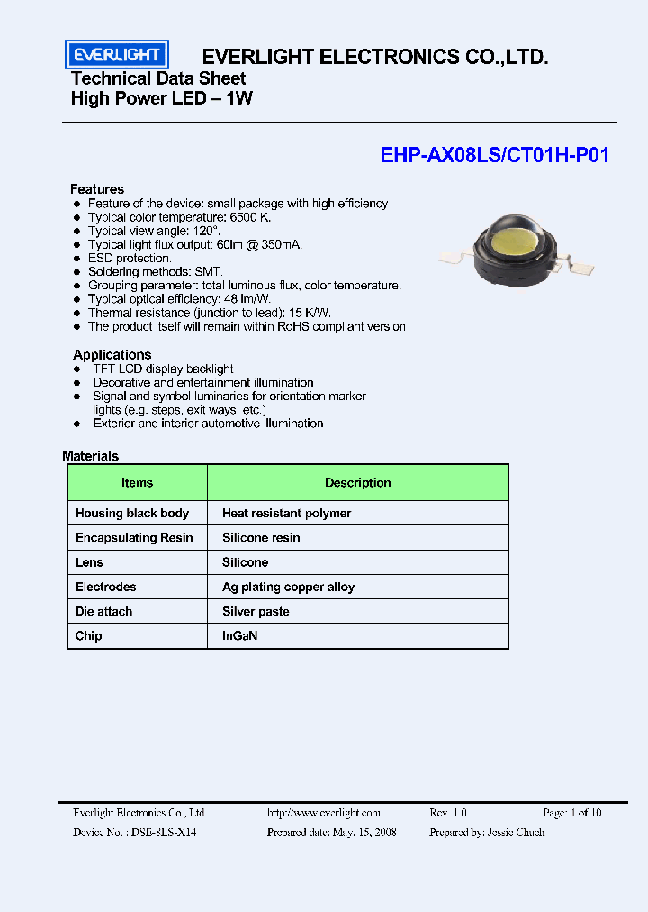 EHP-AX08LSCT01H-P01_3904809.PDF Datasheet