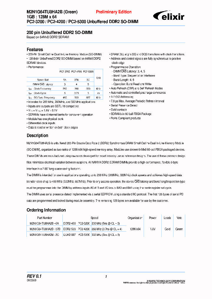 M2N1G64TU8HA2B-3C_3905061.PDF Datasheet