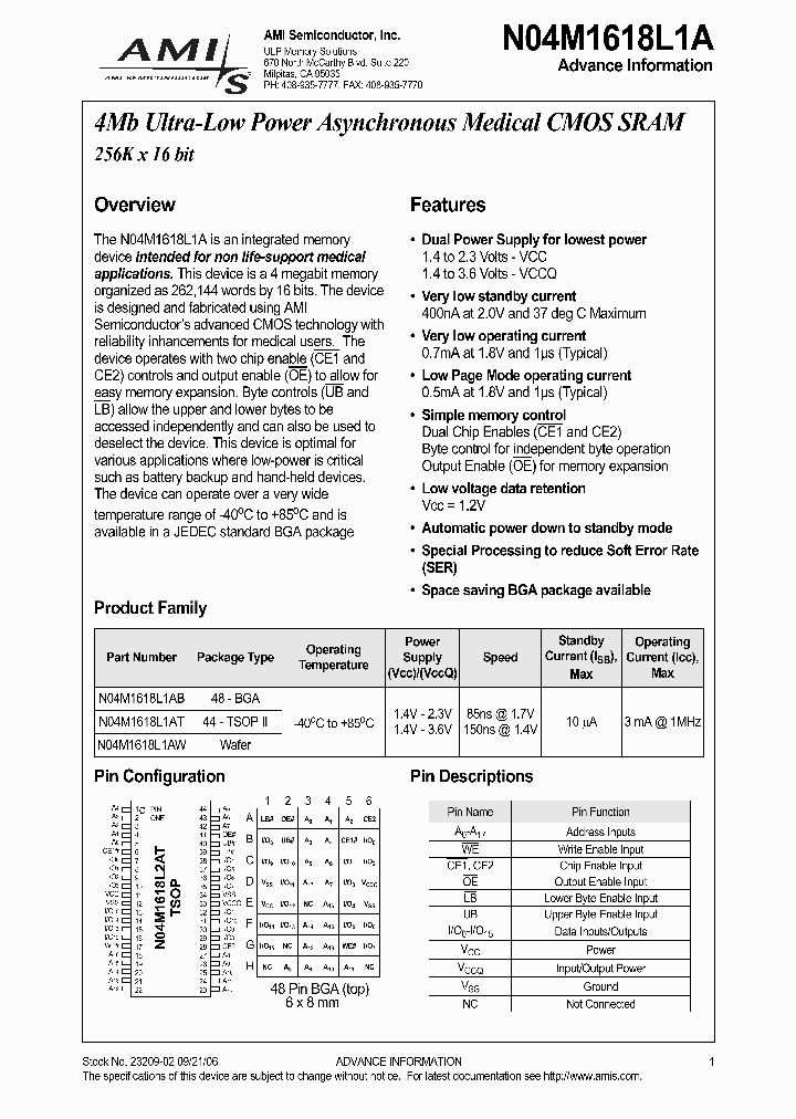 N04M1618L1AB-150I_3906366.PDF Datasheet