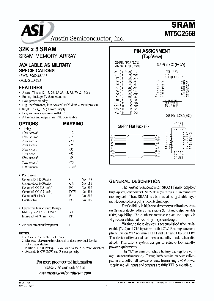 MT5C2568LECW-25IT_3906697.PDF Datasheet