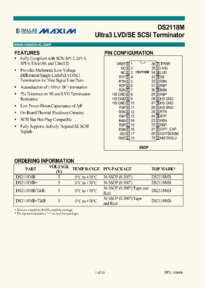 DS2118MBTAMPR_3906514.PDF Datasheet