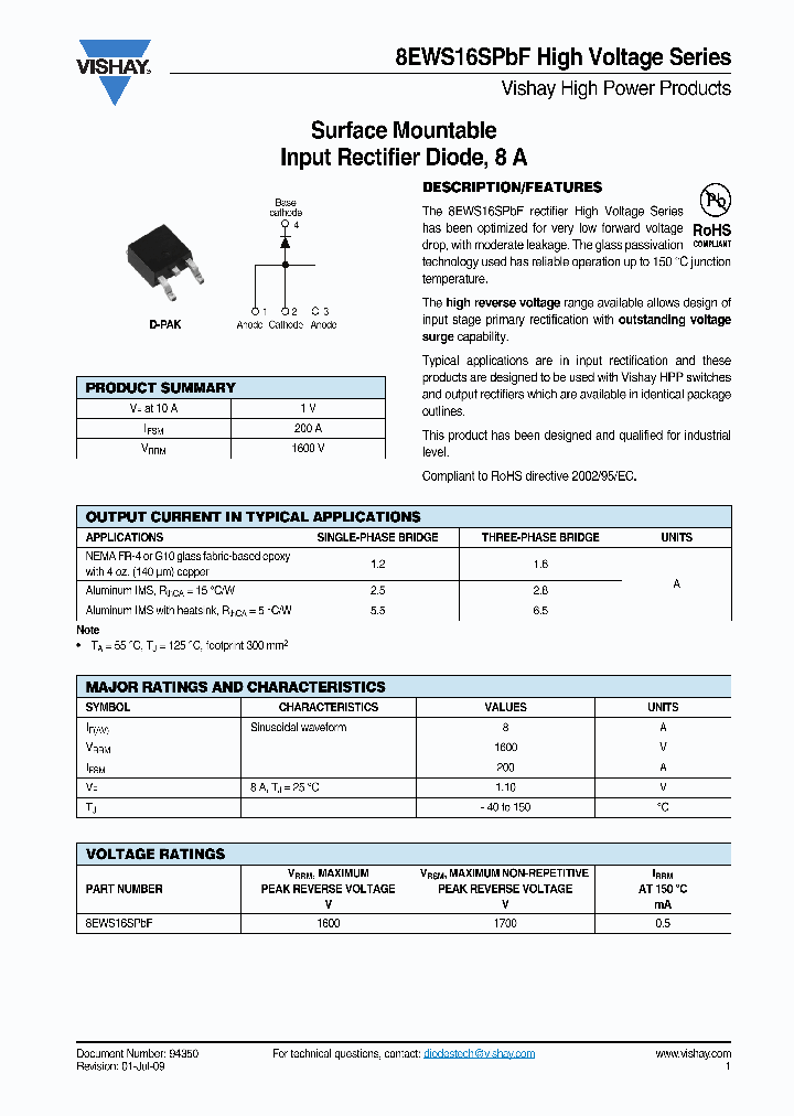 8EWS16SPBF_4143136.PDF Datasheet