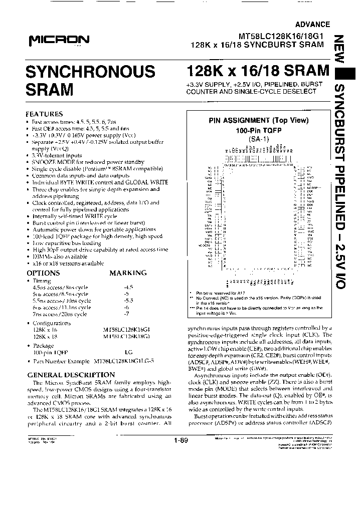 MT58LC128K16G1LG-6TR_3903120.PDF Datasheet