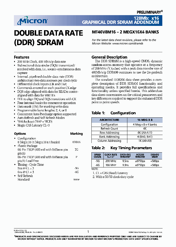 MT46V8M16TG-5GD_3907105.PDF Datasheet
