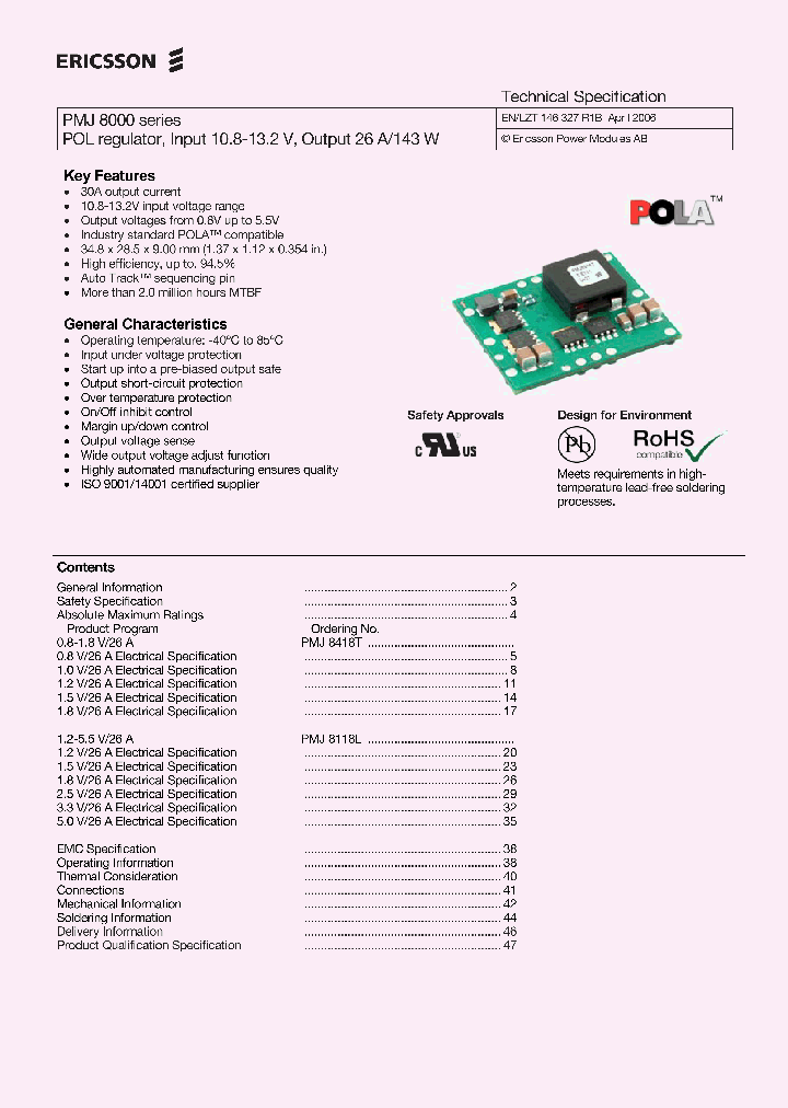 PMJ8118LSR_3905458.PDF Datasheet
