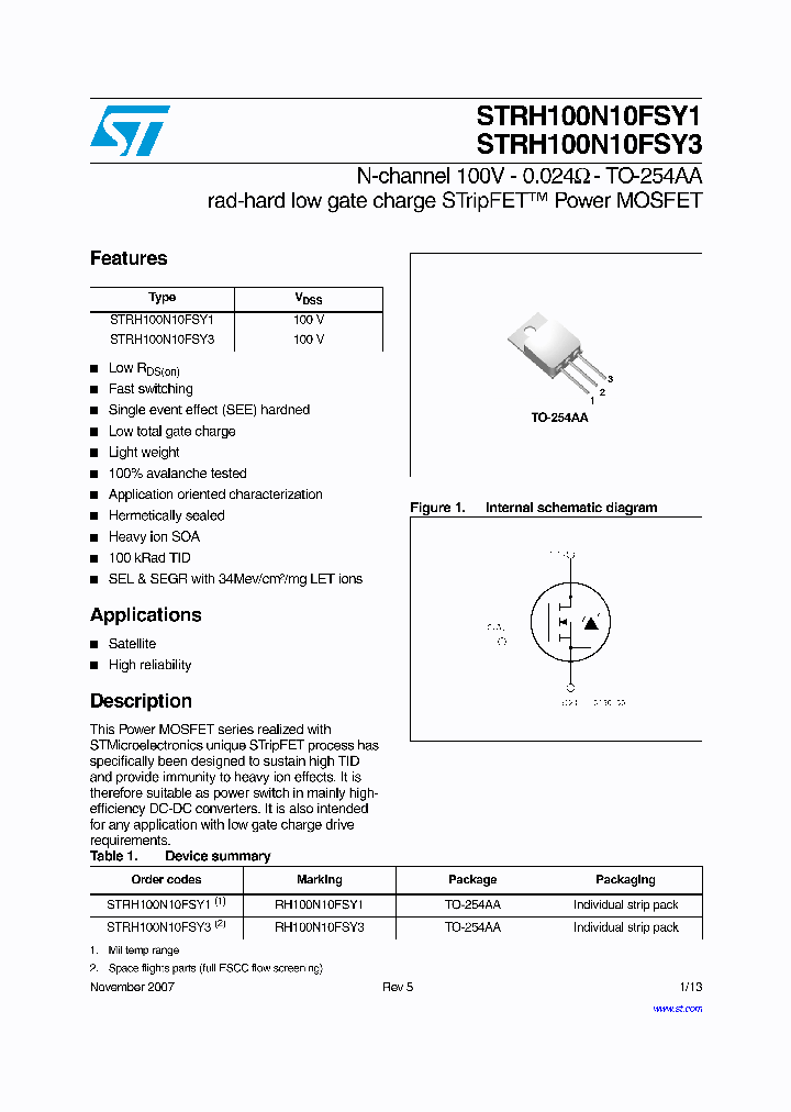 STRH100N10FSY3_3907477.PDF Datasheet
