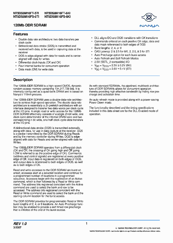 NT5DS8M16FS-5TI_3906796.PDF Datasheet