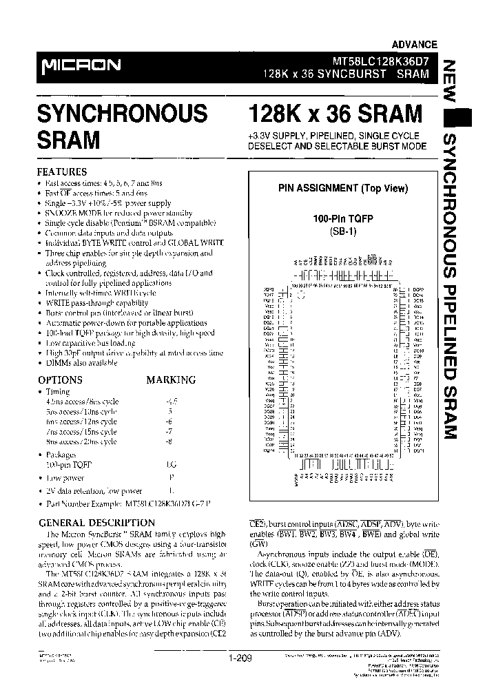 MT58LC128K36D7LG-8P_3905957.PDF Datasheet