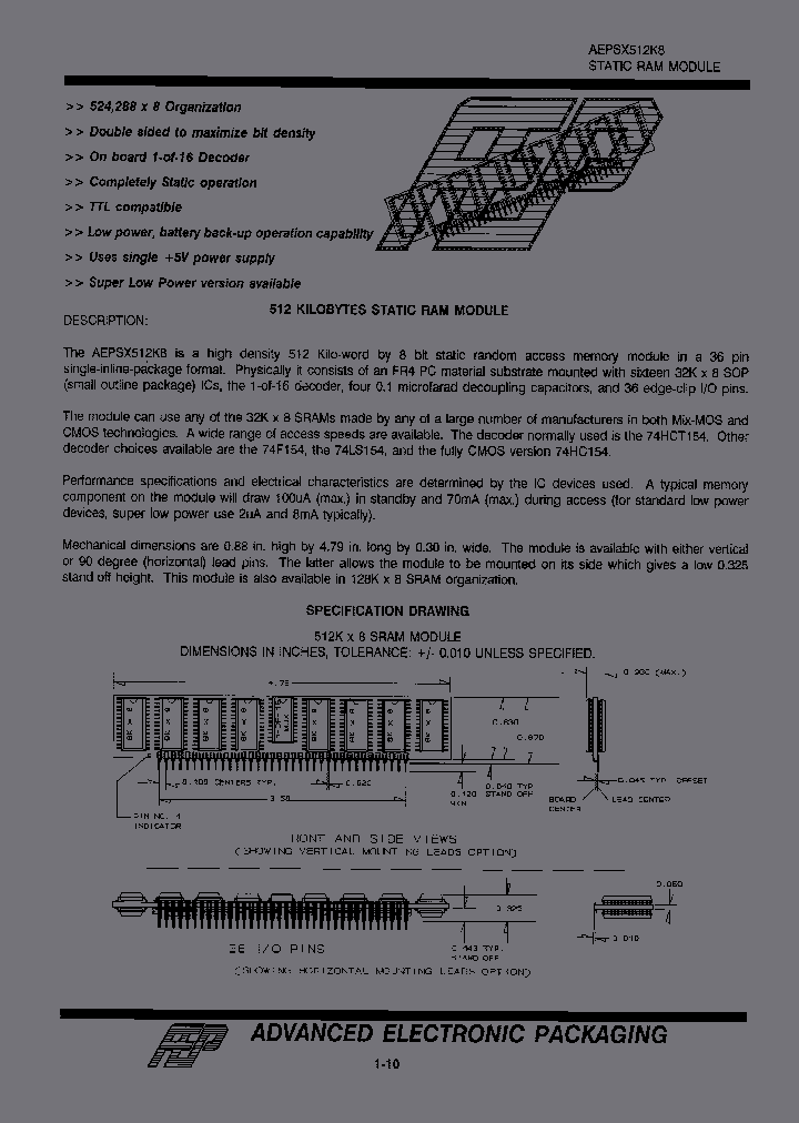 AEPSH128K8-85_3902861.PDF Datasheet