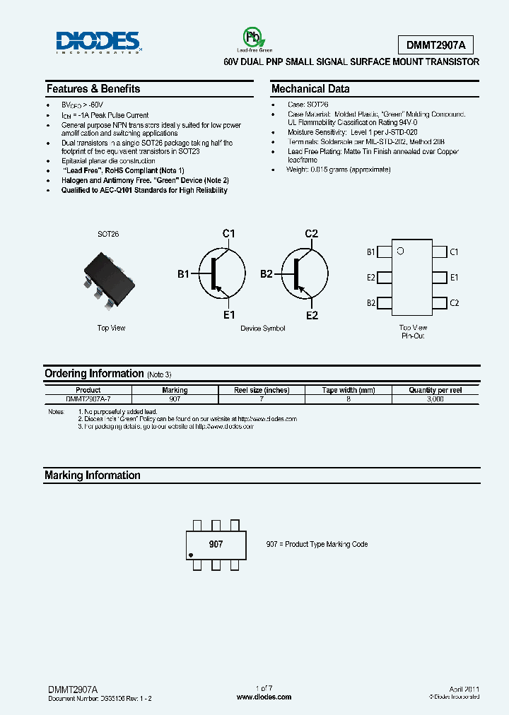 DMMT2907A_4146583.PDF Datasheet