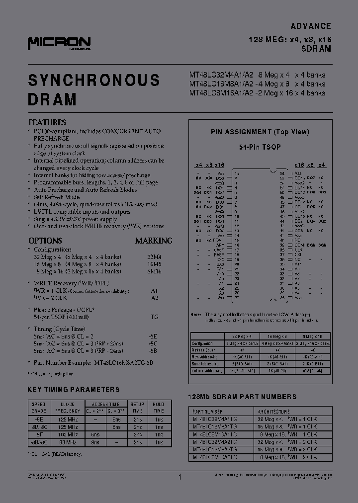 MT48LC16M8A1TG-8A_3904758.PDF Datasheet