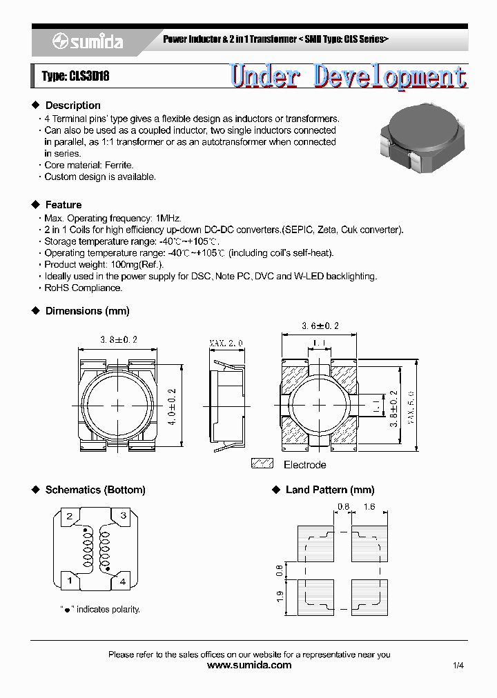 CLS3D18NP-1R8NB_3908016.PDF Datasheet