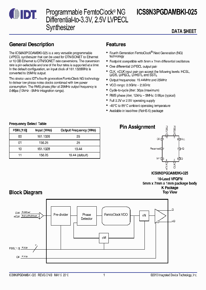 8N3PGDAMBKI-025LF_3908933.PDF Datasheet
