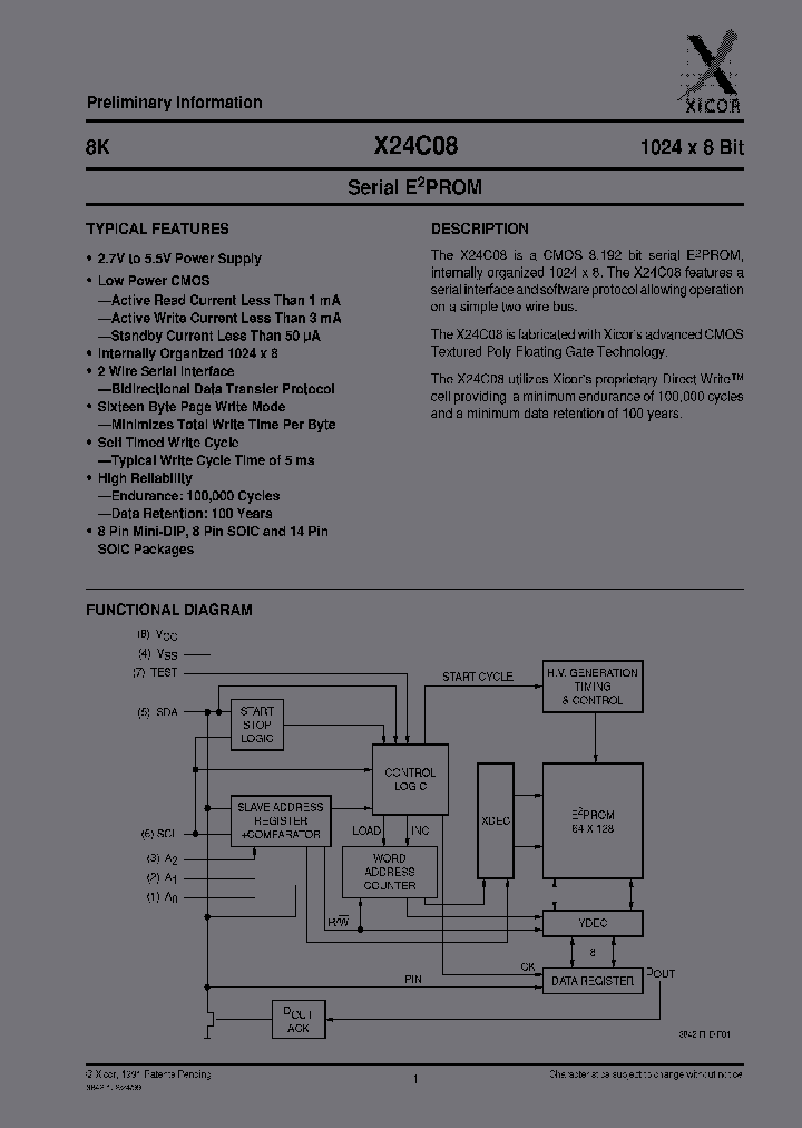X24C08P-27_3908967.PDF Datasheet