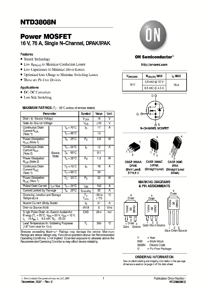 NTD3808N-1G_3909966.PDF Datasheet