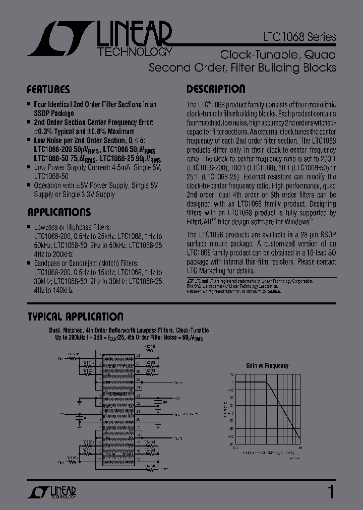 LTC1068IG-50PBF_3908824.PDF Datasheet