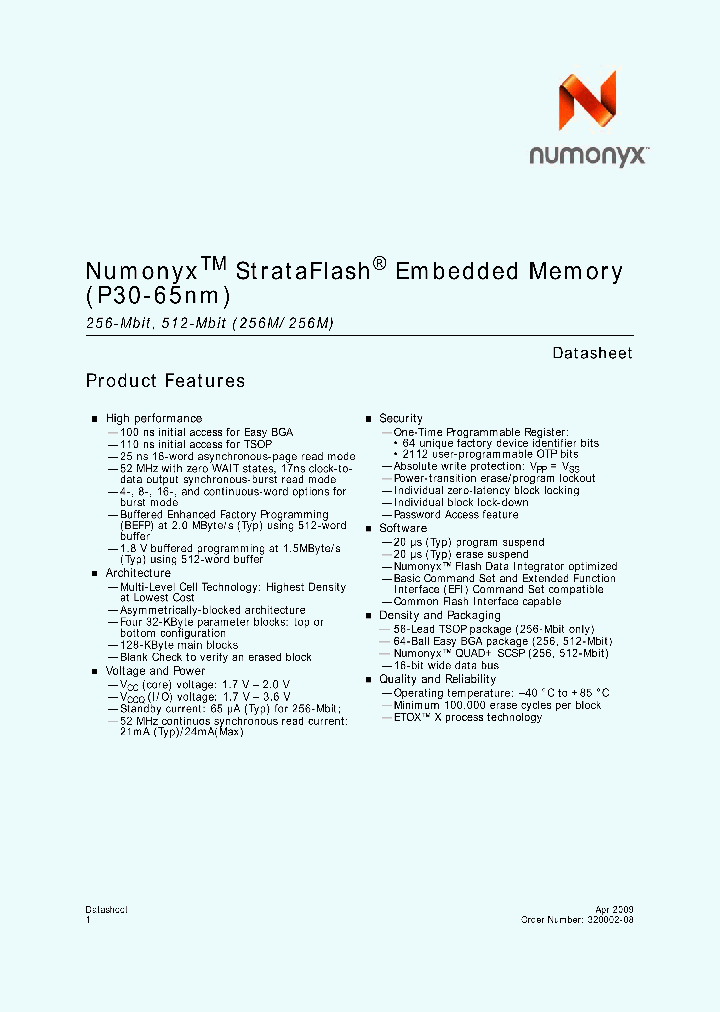 PC28F256P30TFA_3906187.PDF Datasheet