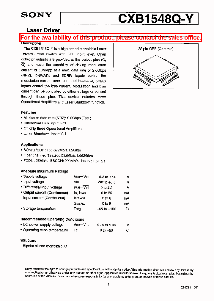 CXB1548Q-Y_3912657.PDF Datasheet