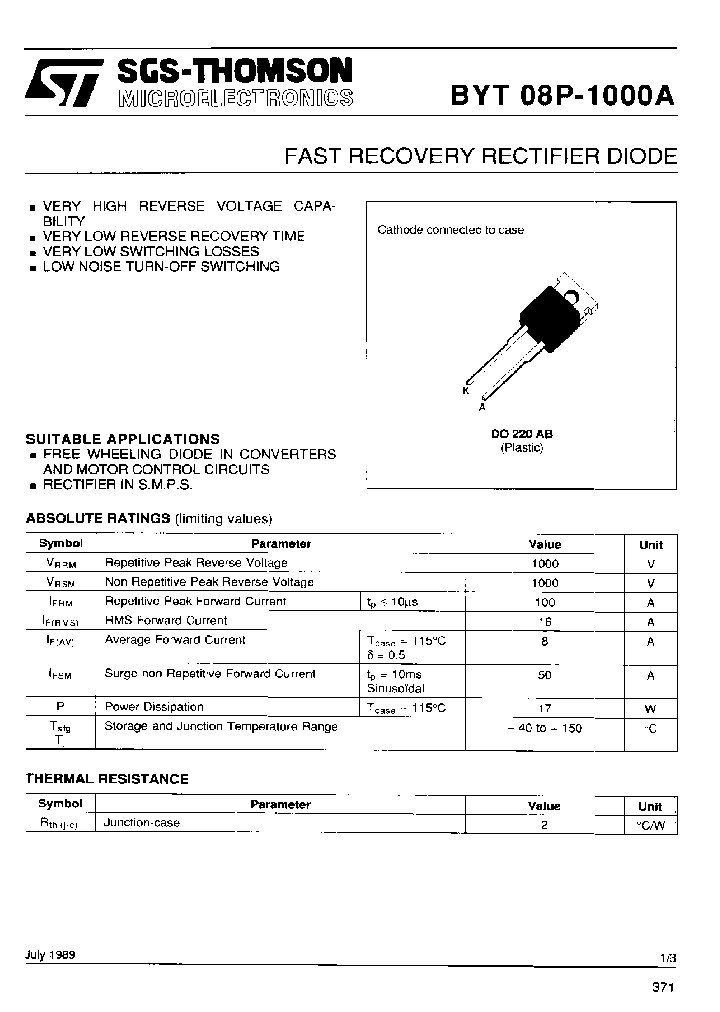 BYT08P-1000A_3909748.PDF Datasheet