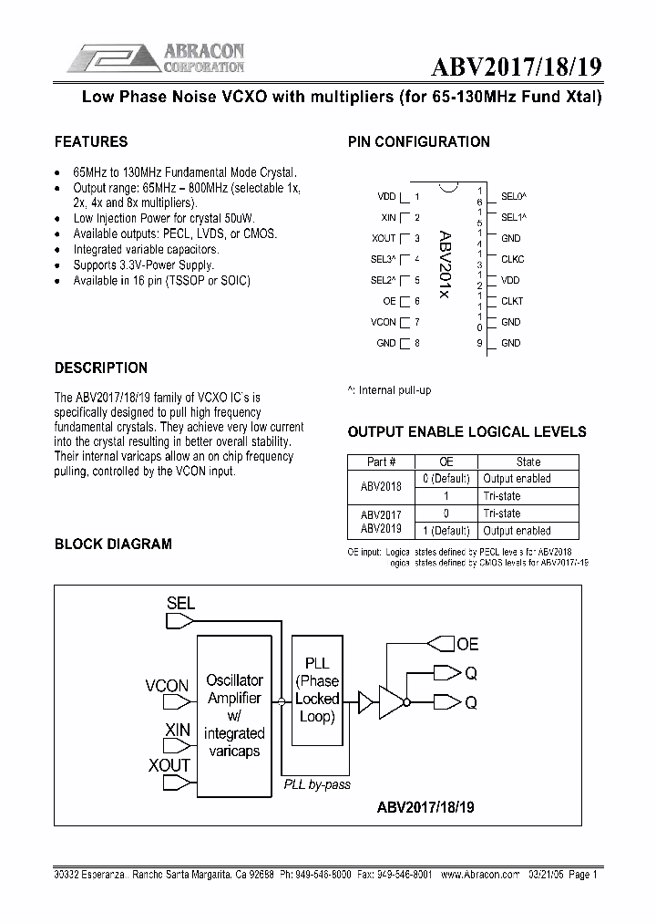 ABV2018OC-T_3909155.PDF Datasheet