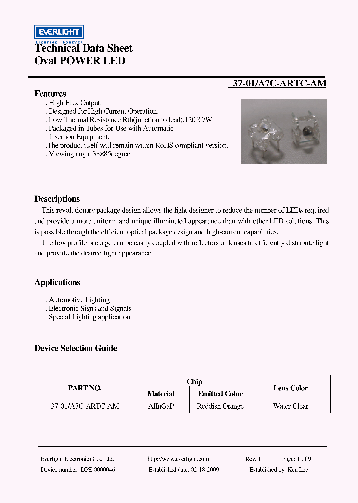 37-01A7C-ARTC-AM68R_3914041.PDF Datasheet