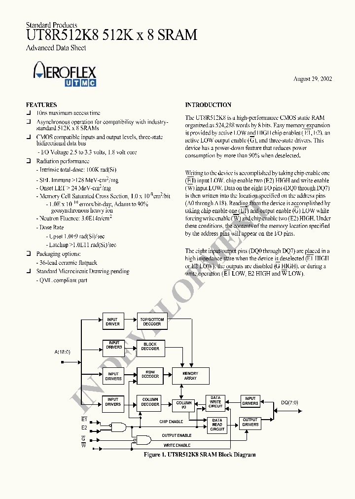 UT8R512K8-10UCC_3911439.PDF Datasheet
