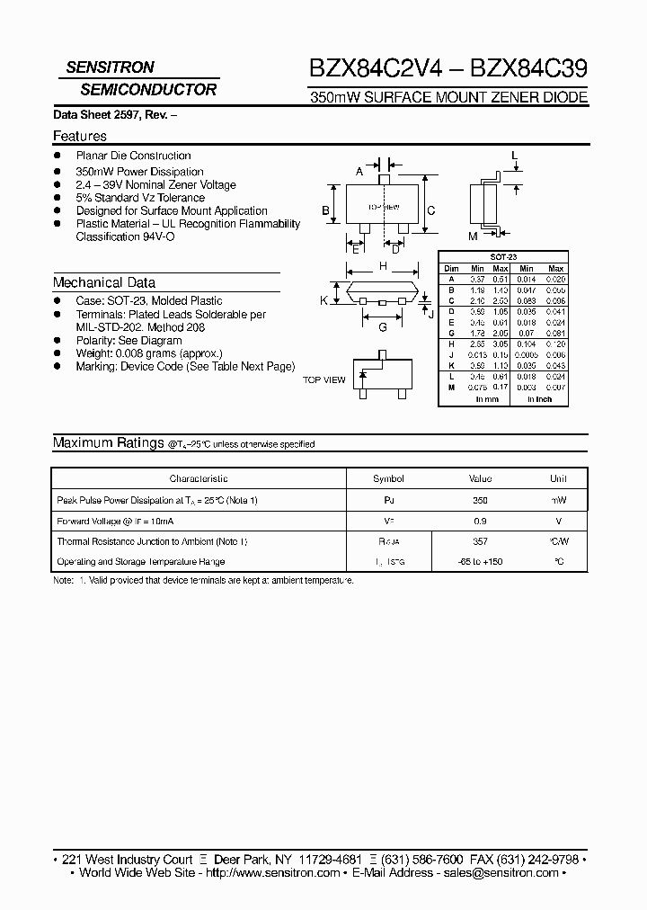 BZX84C8V2-GT1_3915800.PDF Datasheet