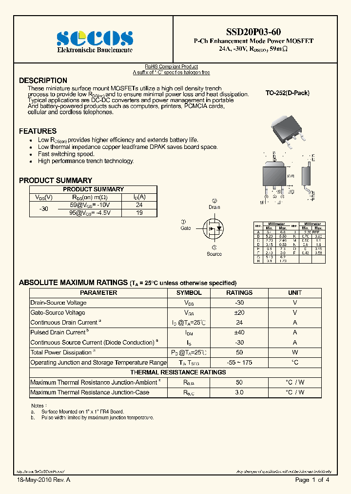 SSD20P03-60_4151047.PDF Datasheet