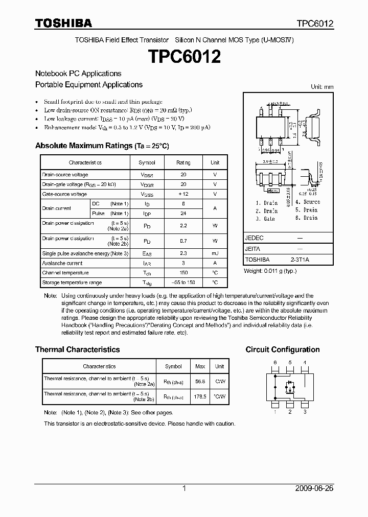 TPC6012_4151294.PDF Datasheet