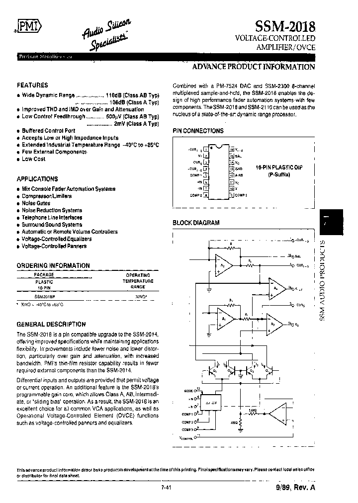 SSM2018P_3912809.PDF Datasheet
