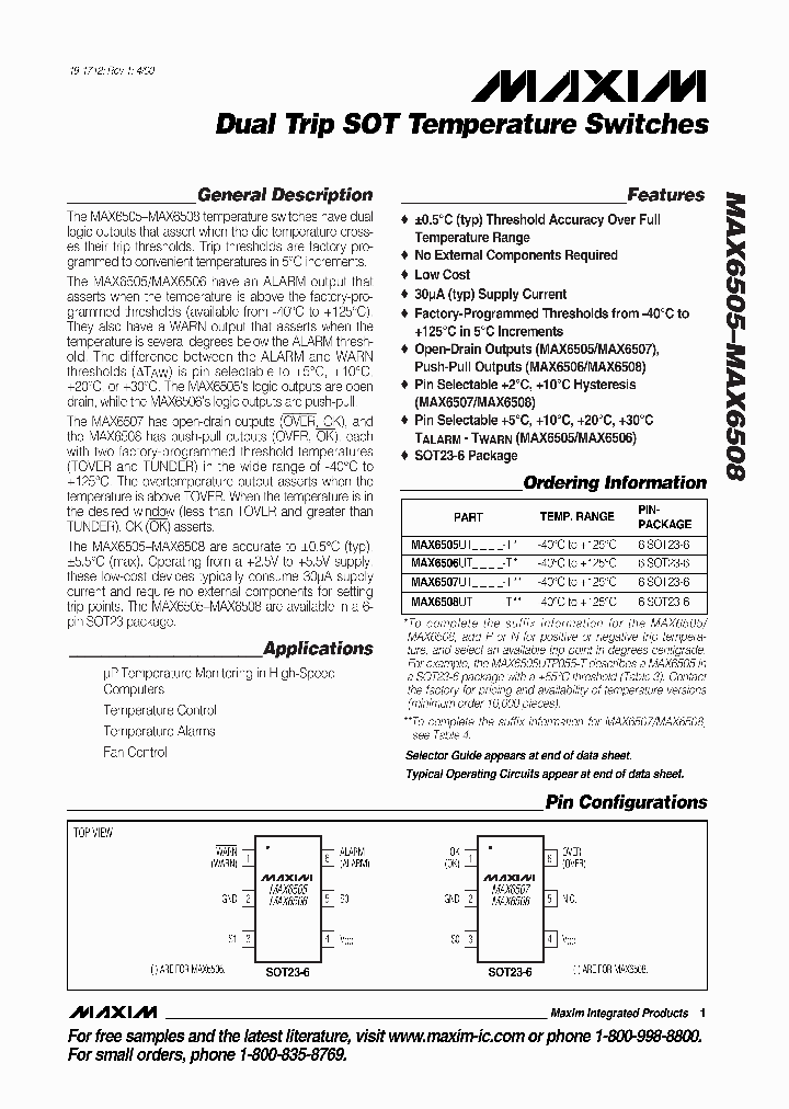 MAX6508UTA5-T_3914944.PDF Datasheet