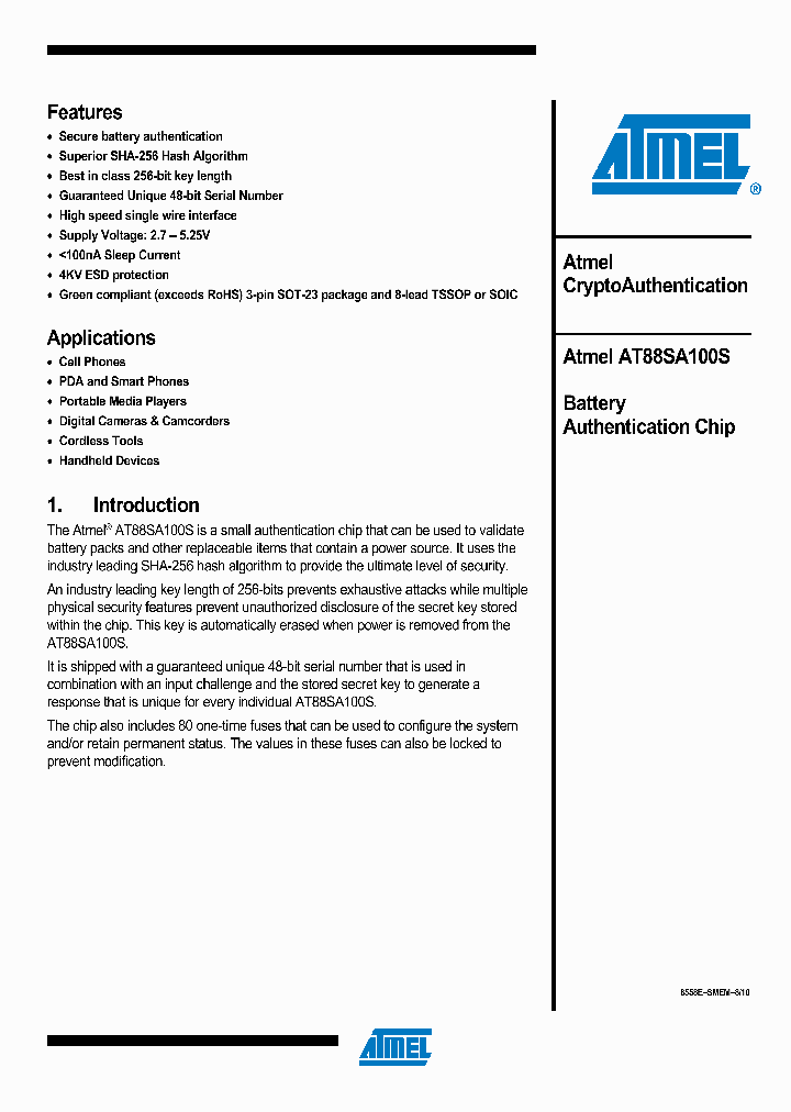 AT88SA100S-TSU-T_3916235.PDF Datasheet