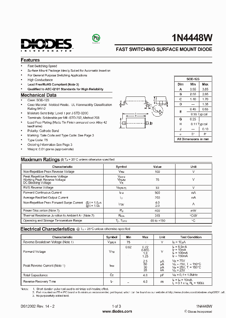 1N4448W-7-F_3917517.PDF Datasheet