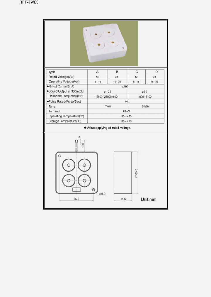 BPT-198X_3918340.PDF Datasheet