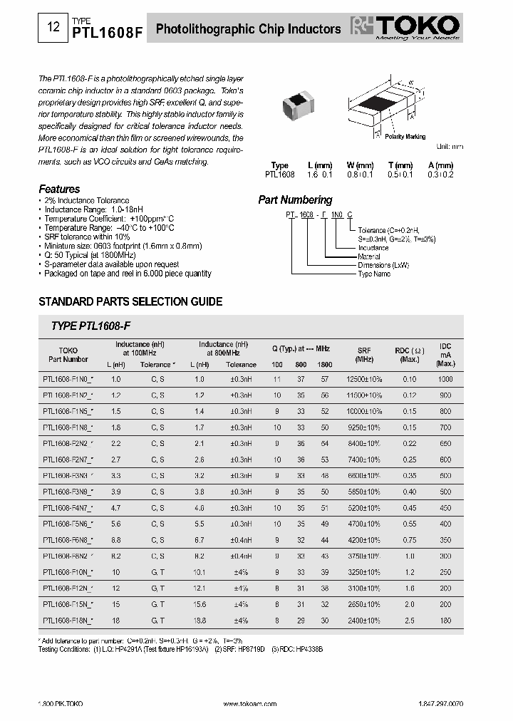 PTL1608-F15NT_3919666.PDF Datasheet