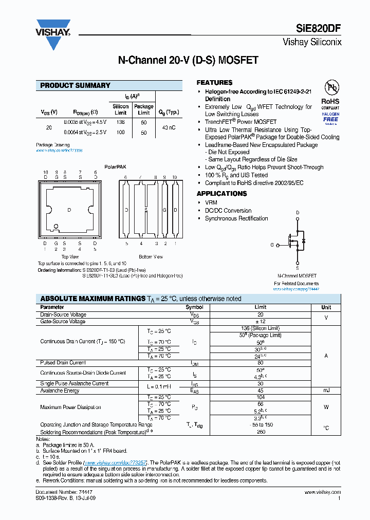 SIE820DF_4152706.PDF Datasheet