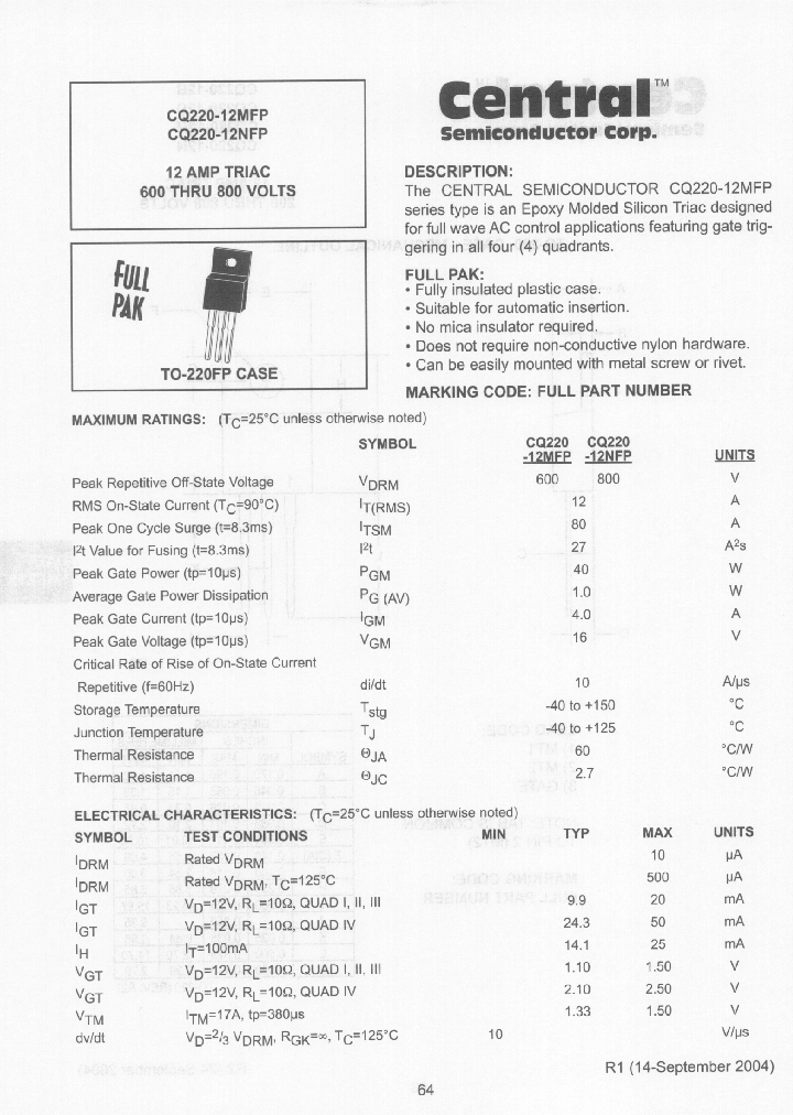 CQ220-12NFP_3920753.PDF Datasheet