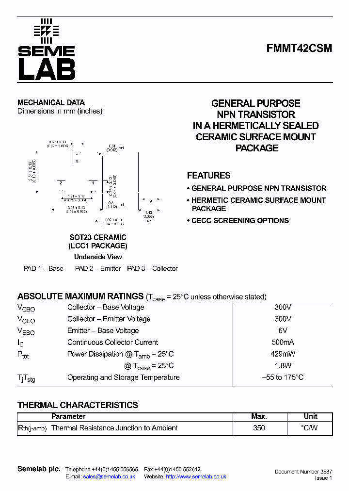 FMMT42CSM03_4154464.PDF Datasheet