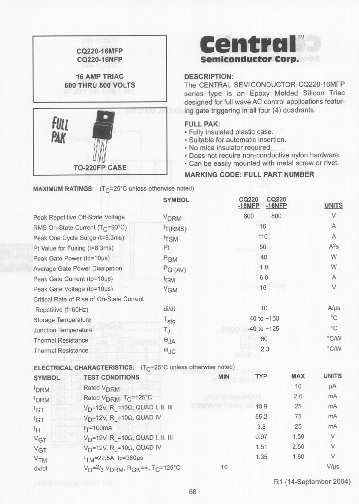 CQ220-16NFP_3921261.PDF Datasheet