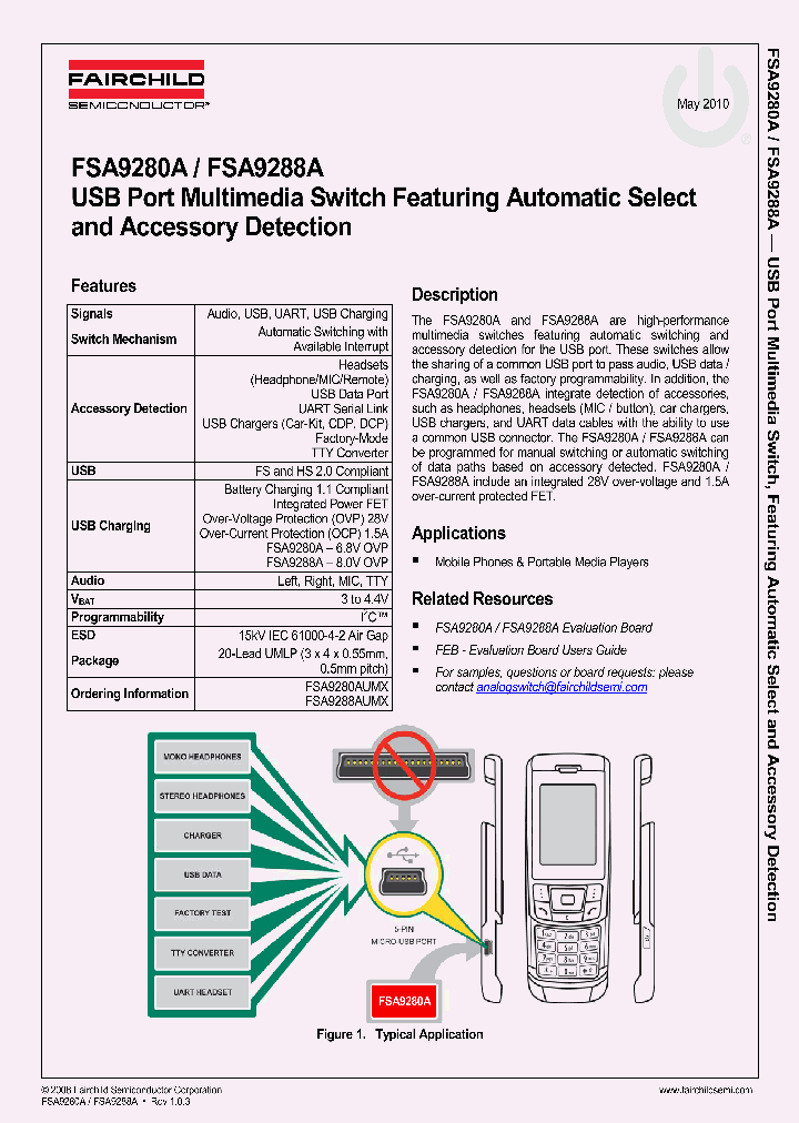 FSA9280AUMX_3922454.PDF Datasheet