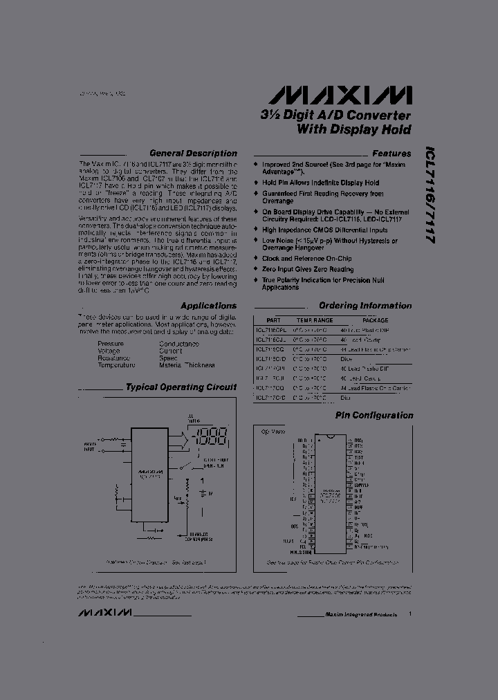 ICL7116CQH-TD_3920692.PDF Datasheet