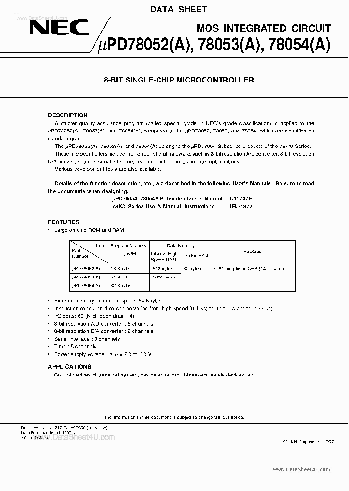 D78054_4160647.PDF Datasheet
