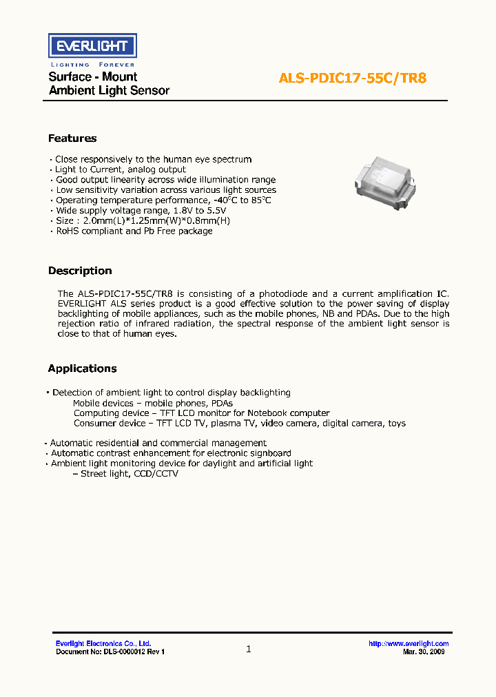 ALS-PDIC17-55C-TR809_4163550.PDF Datasheet